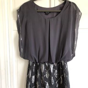 Grey and silver party dress